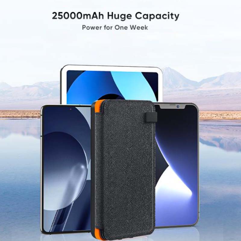 Solar power bank with 4 panels and 3 USB ports – SunCore