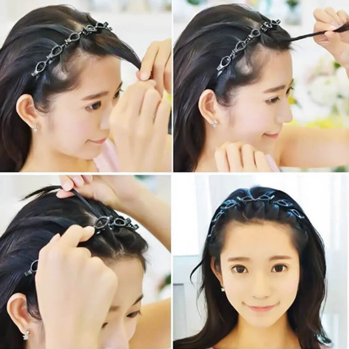 Braided Headband with Grip – Bibi