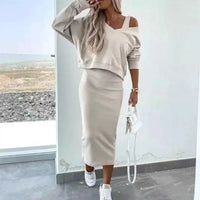 Sleeveless Dress & Sweater Set – Elisa