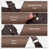 Anti-Theft Men's Shoulder Bag – ShadowCarry Pro