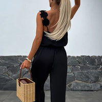 Luchtige Zomer Jumpsuit met Wijde Pijpen - Jasmin