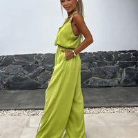Luchtige Zomer Jumpsuit met Wijde Pijpen - Jasmin