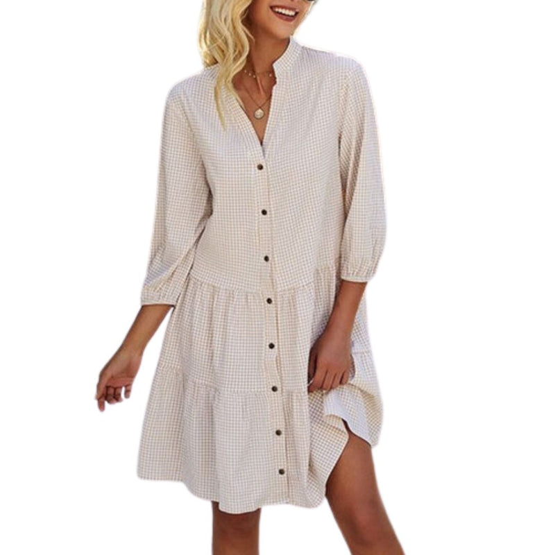 Sammy Jackson™ Lily Jurk | Geruit & Casual