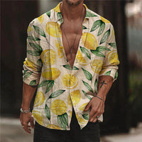 Trendy Men's Shirt with Lemon Print – Julien