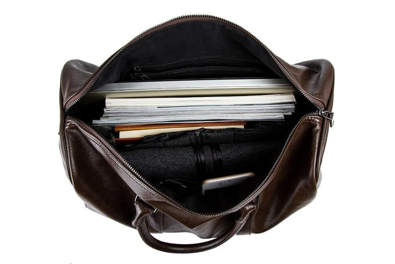 Grote Capaciteit Leren Reistas – Lichtgewicht & Duurzame Handbagage