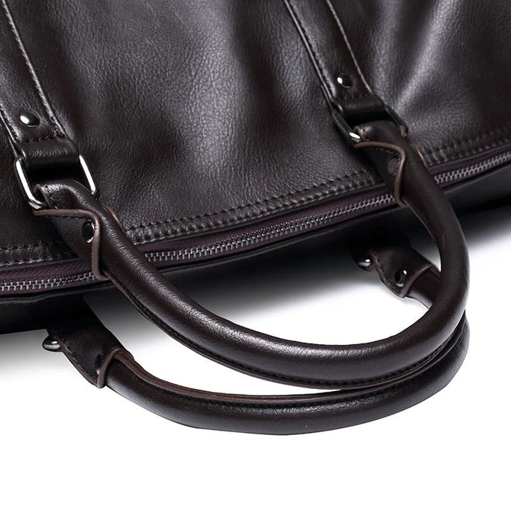 Grote Capaciteit Leren Reistas – Lichtgewicht & Duurzame Handbagage