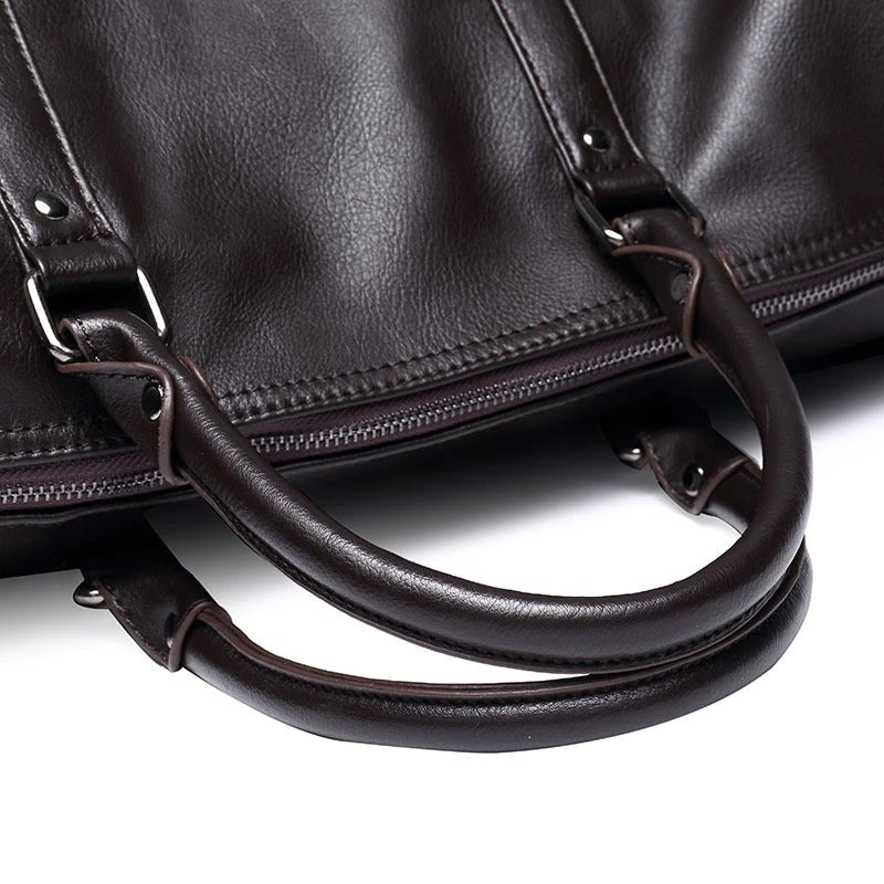 Grote Capaciteit Leren Reistas – Lichtgewicht & Duurzame Handbagage