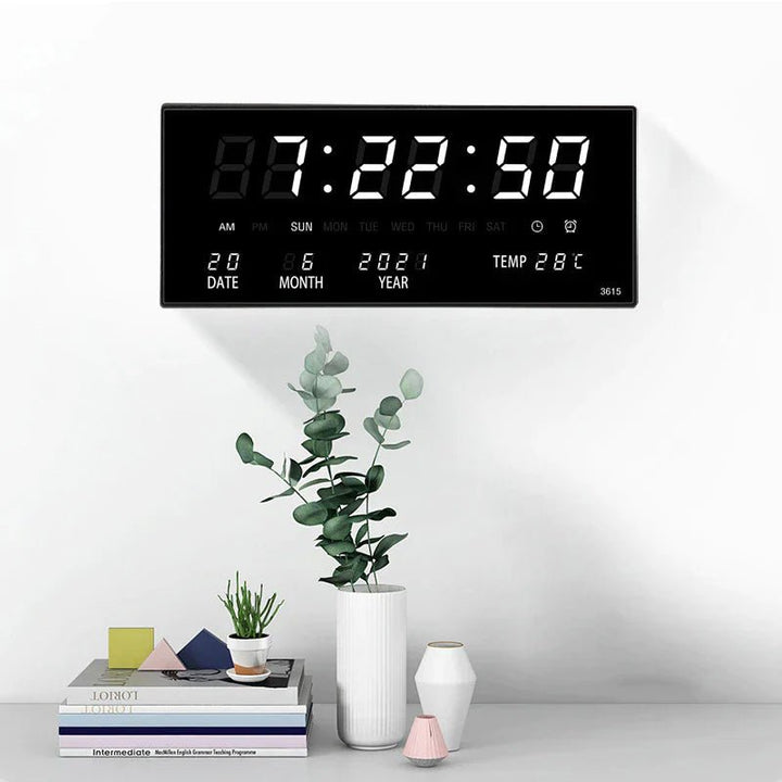 LED Wandklok met Spiegeleffect – Lumino