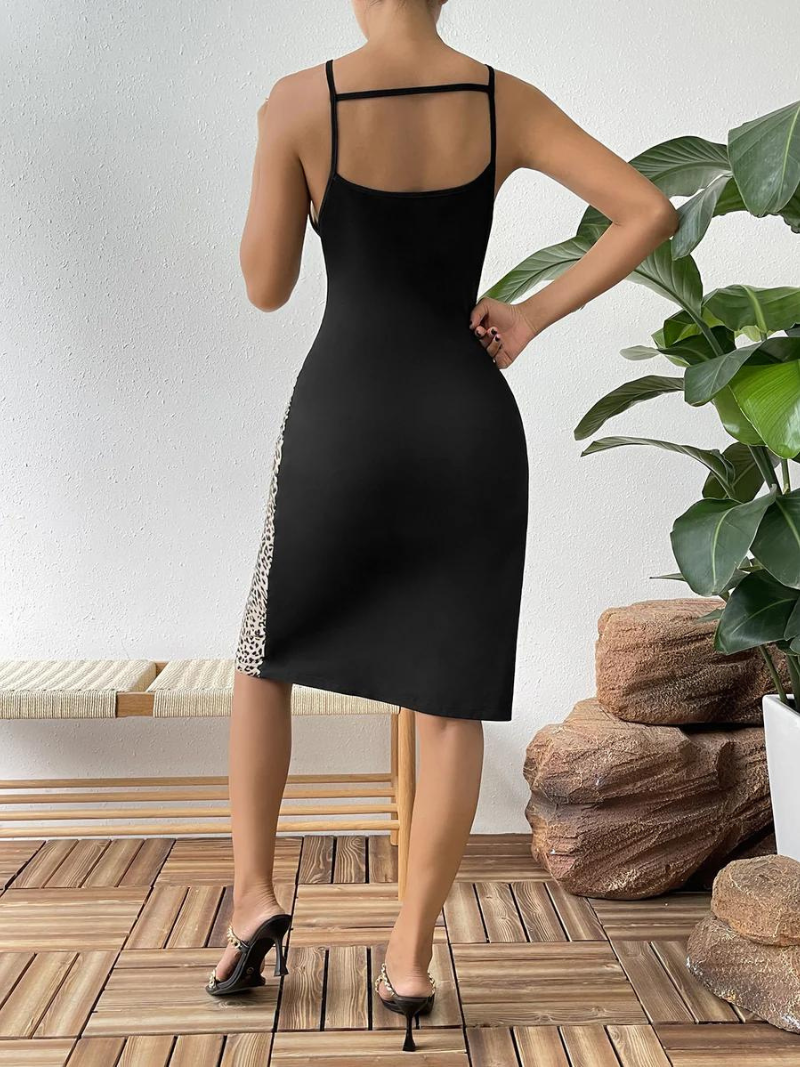 Zomer-tuniek jurk met etnische print en spaghettibandjes – Kiara