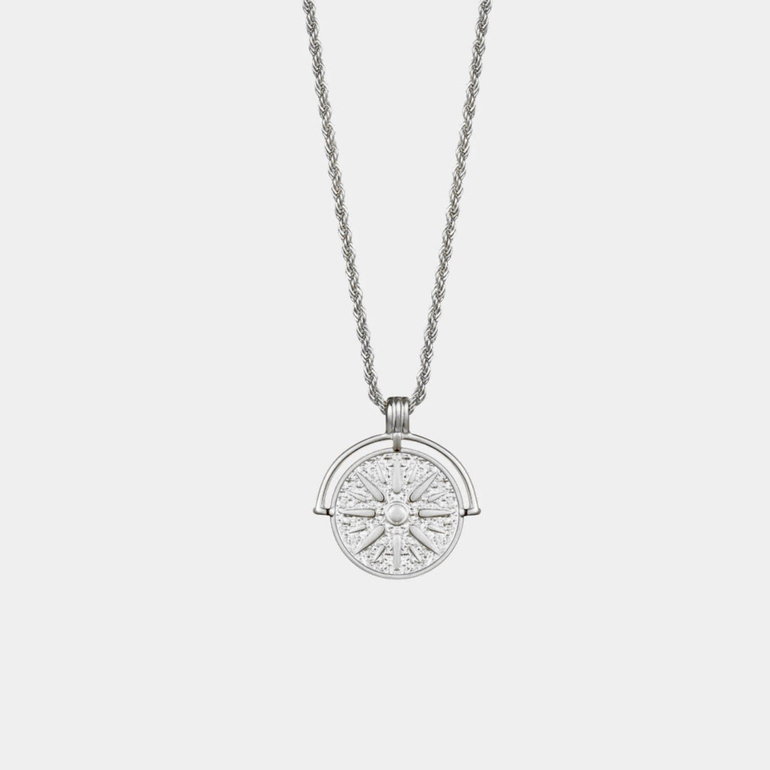 Stylish Sun Pendant Necklace - Aurora