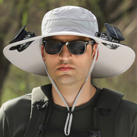 Solar-Powered Hat with Fan and UV Protection - SolarCool VentiHut