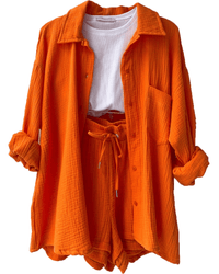 Tweedeilige dames zomeroutfit met shirt en broek – Mila