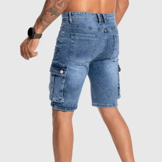 Men's denim cargo shorts for summer – Jonas