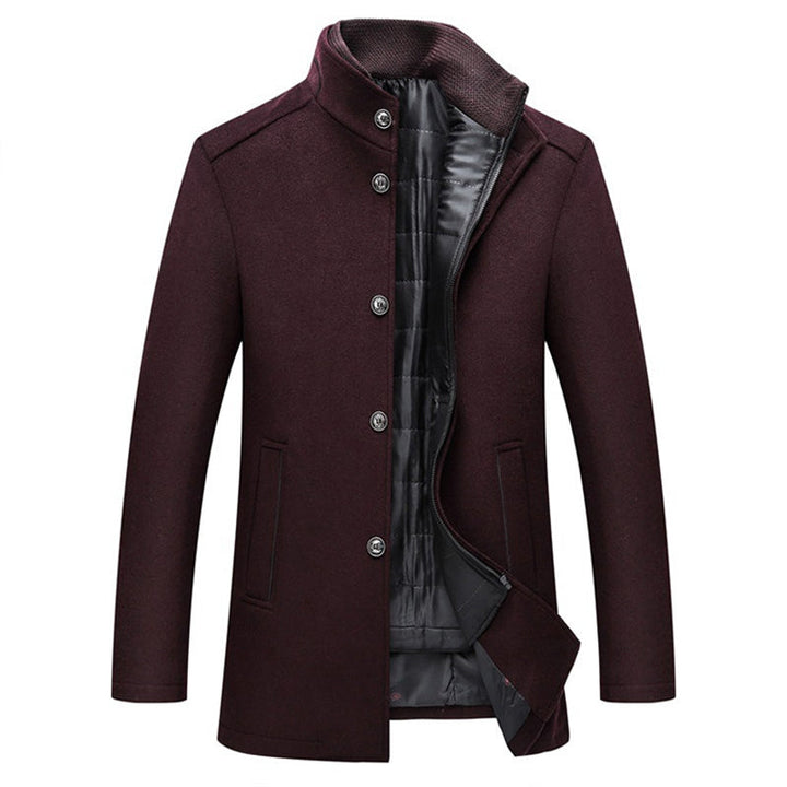 Wool Windproof Striped Men's Coat - Logan™