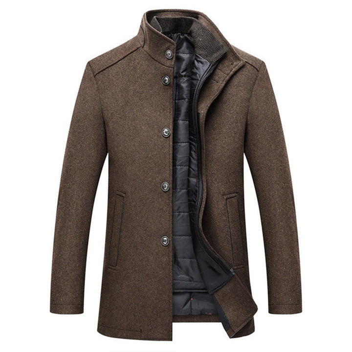 Wool Windproof Striped Men's Coat - Logan™