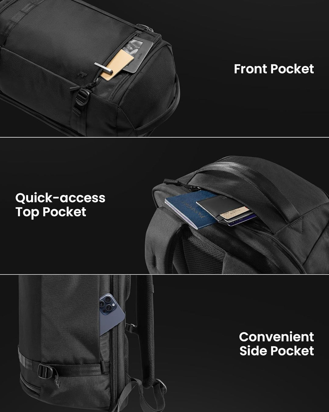 38L TSA-vriendelijk Handbagage Reisrugzak met Laptop Vak