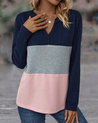 Casual Women's Color Block Sweater – Noëlle