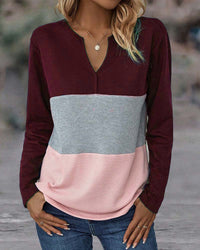 Casual Women's Color Block Sweater – Noëlle