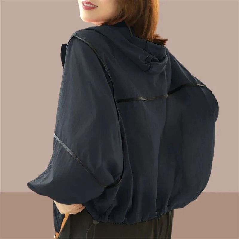 Luchtige Dames Zomer Hoodie Jas met Oversized Pasvorm – Zoë