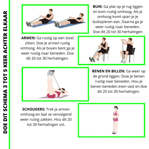 Fitnessowa taśma oporowa - FlexoTrainer
