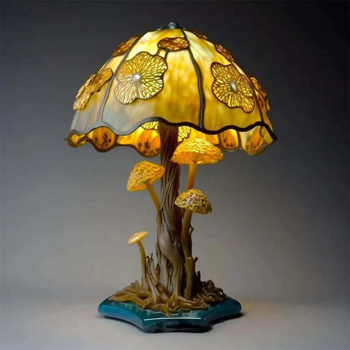 Betoverende Glas-in-lood Tafellamp - DreamGlow