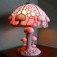 Betoverende Glas-in-lood Tafellamp - DreamGlow