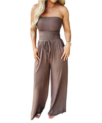Off-Shoulder Zomerjumpsuit met Brede Pijpen – Camila