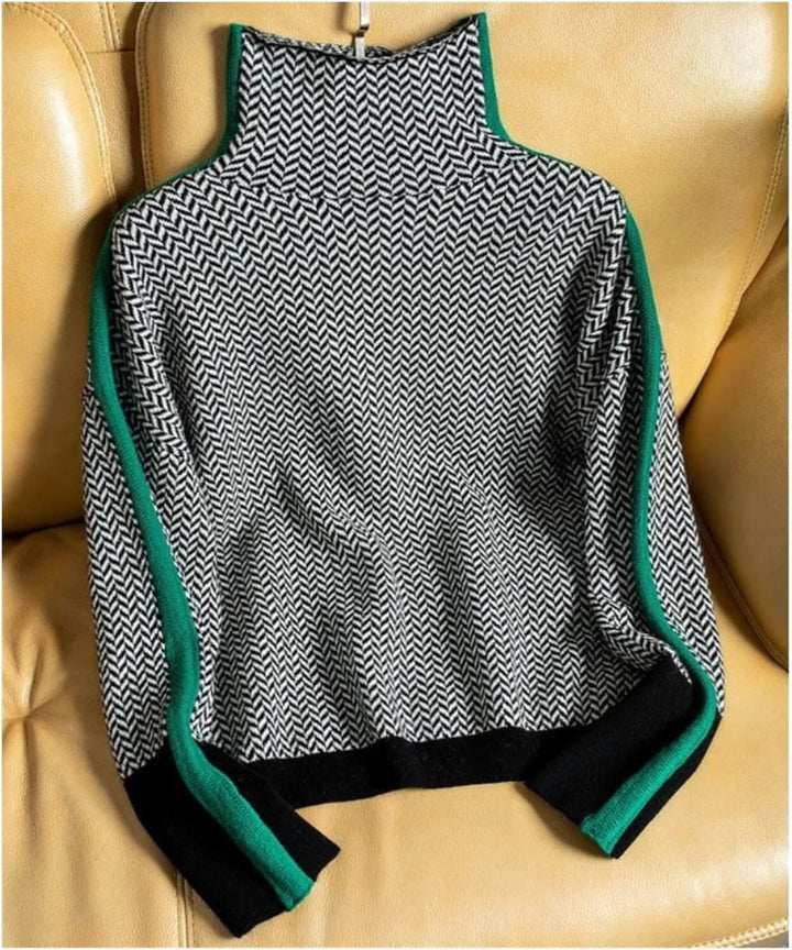 Women's Turtleneck Sweater in Soft Knit – Amira