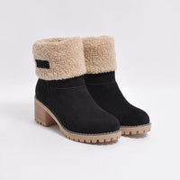 FrostStep zimowe buty | Ocieplane zimowe kozaki na obcasie dla kobiet