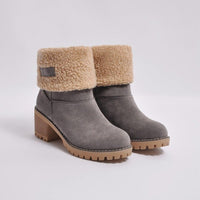 FrostStep zimowe buty | Ocieplane zimowe kozaki na obcasie dla kobiet