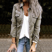 Stylish Women's Denim Jacket - Elisa