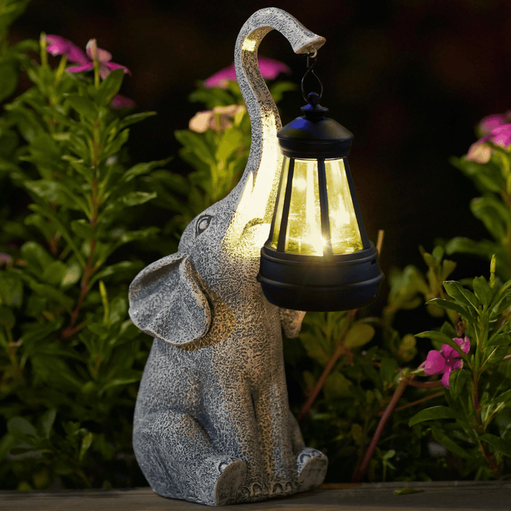 Atmospheric Solar Lamp for the Garden - Elephant Glow