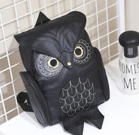 PU Leather Owl Print Backpack for Women – Multifunctional Design