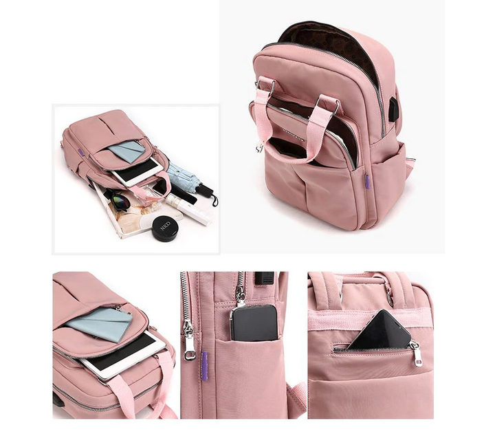 Waterproof USB Charging Anti-Theft Backpack – Multi-Pocket Design
