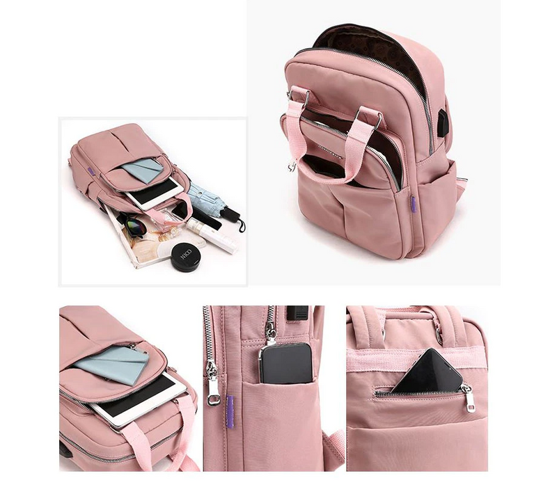 Waterproof USB Charging Anti-Theft Backpack – Multi-Pocket Design