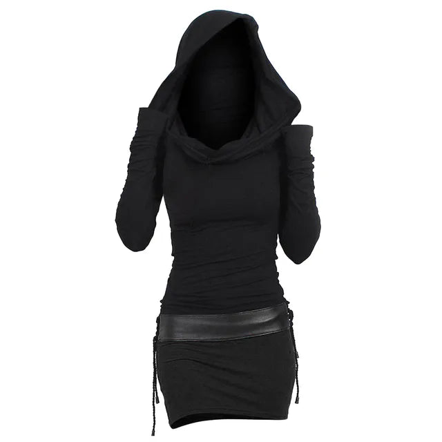 Casual & Comfortabel Kaplaarkleed met Lange Mouwen - Selina