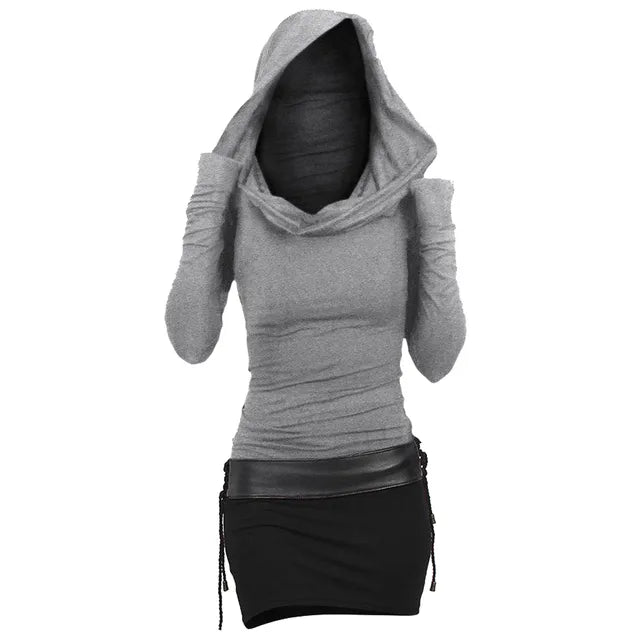 Casual & Comfortabel Kaplaarkleed met Lange Mouwen - Selina