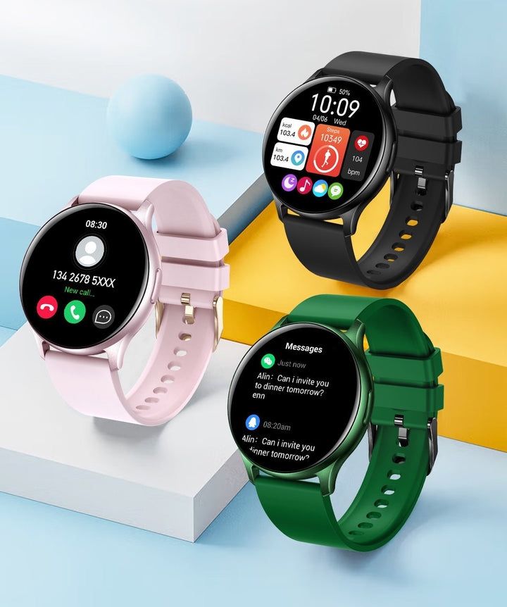 Smartwatch and Fitness Tracker with Bluetooth - SmartVibe Pro