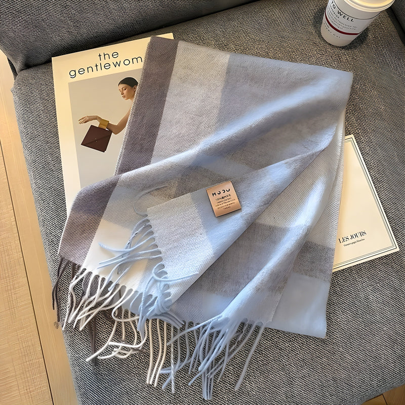 Stijlvolle Brits Geruite Kasjmier Dames Wintersjaal - Victoria