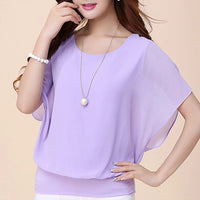 Women's Chiffon Blouse with Ruffle Sleeves – Ariana