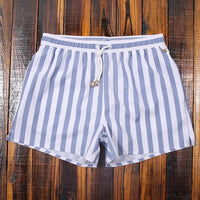 Striped men's shorts with elastic waistband - Matteo
