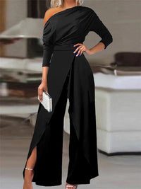 One-Shoulder Jumpsuit with Ruffles - Valerie