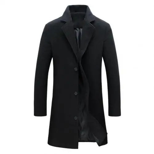 Wool Men's Coat for Fall and Winter - Tomas