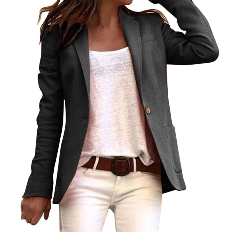 Lightweight Women's Blazer with Notched Collar – Maris