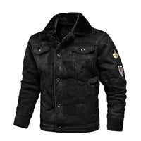 Luxe Oversized Leren Jas met Fluwelen Voering - Victor