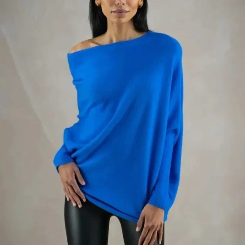 Trendy Off-Shoulder Sweater for Women - Livia