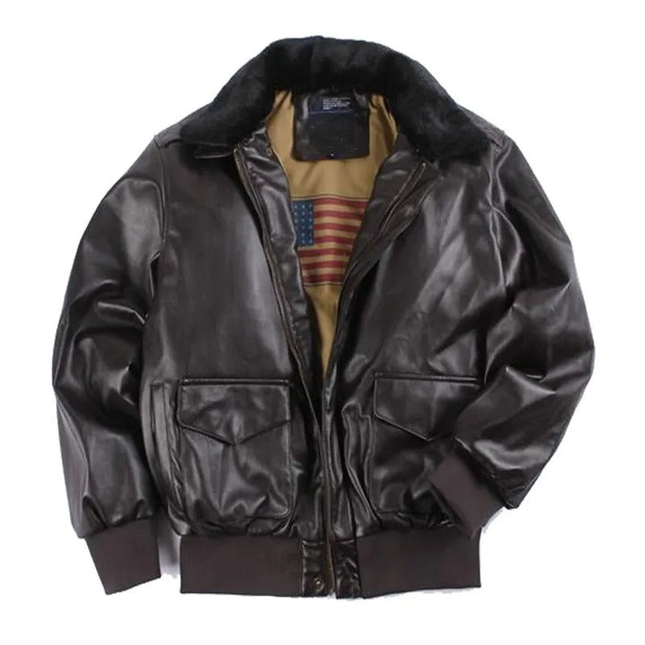 Vintage Leren Motorjack voor de Winter - Maxim