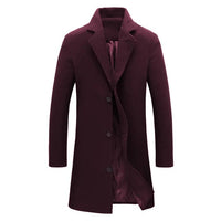 Wool Men's Coat for Fall and Winter - Tomas