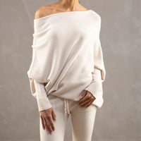 Trendy Off-Shoulder Sweater for Women - Livia