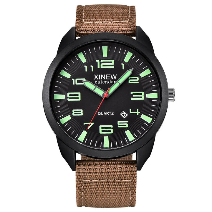 Quartz Horloge met Lichtgevende Wijzerplaat & Kalender – Lumo